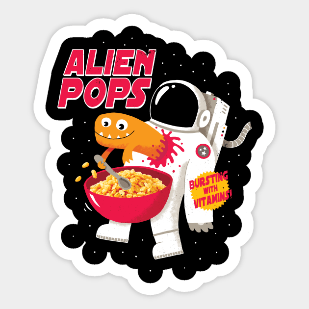 Alien Pops Sticker by DinoMike